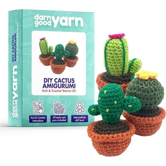 Crochet kit for Beginners to Intermediate | Cactus DIY Crochet Amigurumi - Picture 7 of 7
